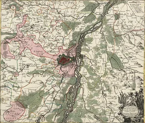 Karte von Straßburg, Hauptstadt des Elsass